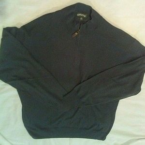 Orvis, Men's 2XL, L/S Half-zip Sweater, Green
